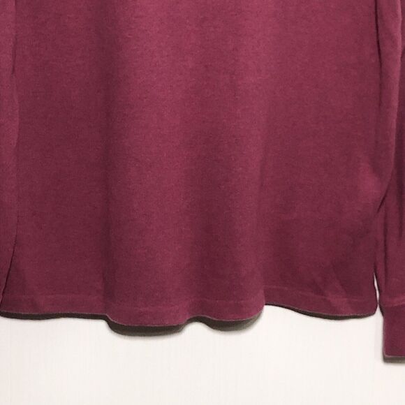 Ralph Lauren Polo Pullover Sweater Mens Large Pink Mauve 1/4 Zip Brown Pony Prep - Picture 10 of 11